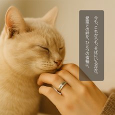 画像2: 想いの指輪 / 愛猫と日々を刻む［4mm幅］ (2)