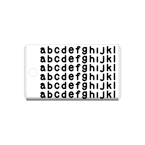 横型:1行12文字・最大6行のレイアウト例