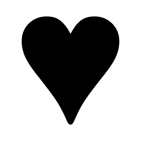 ハート（塗り）