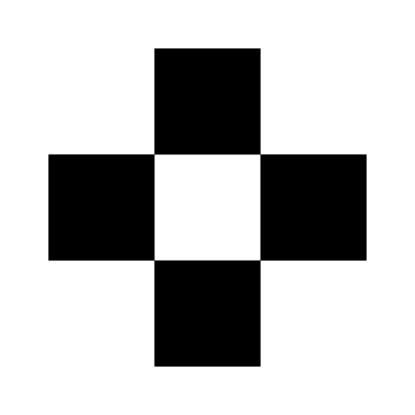 市松十字（塗り）