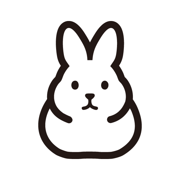 うさぎ（香箱座り）